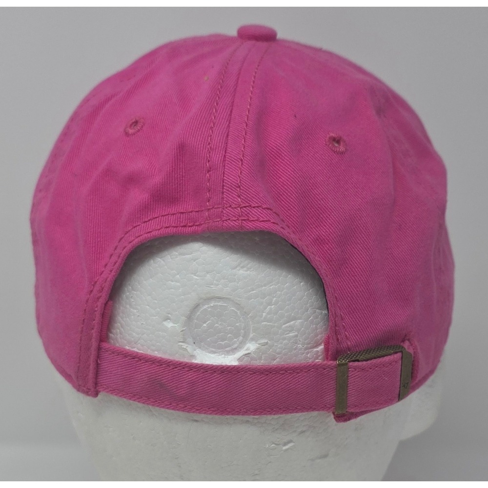 '47 Brand Minnesota Vikings Strapback Hat Womens Pink NFL Embroidered Cap - Picture 4 of 10